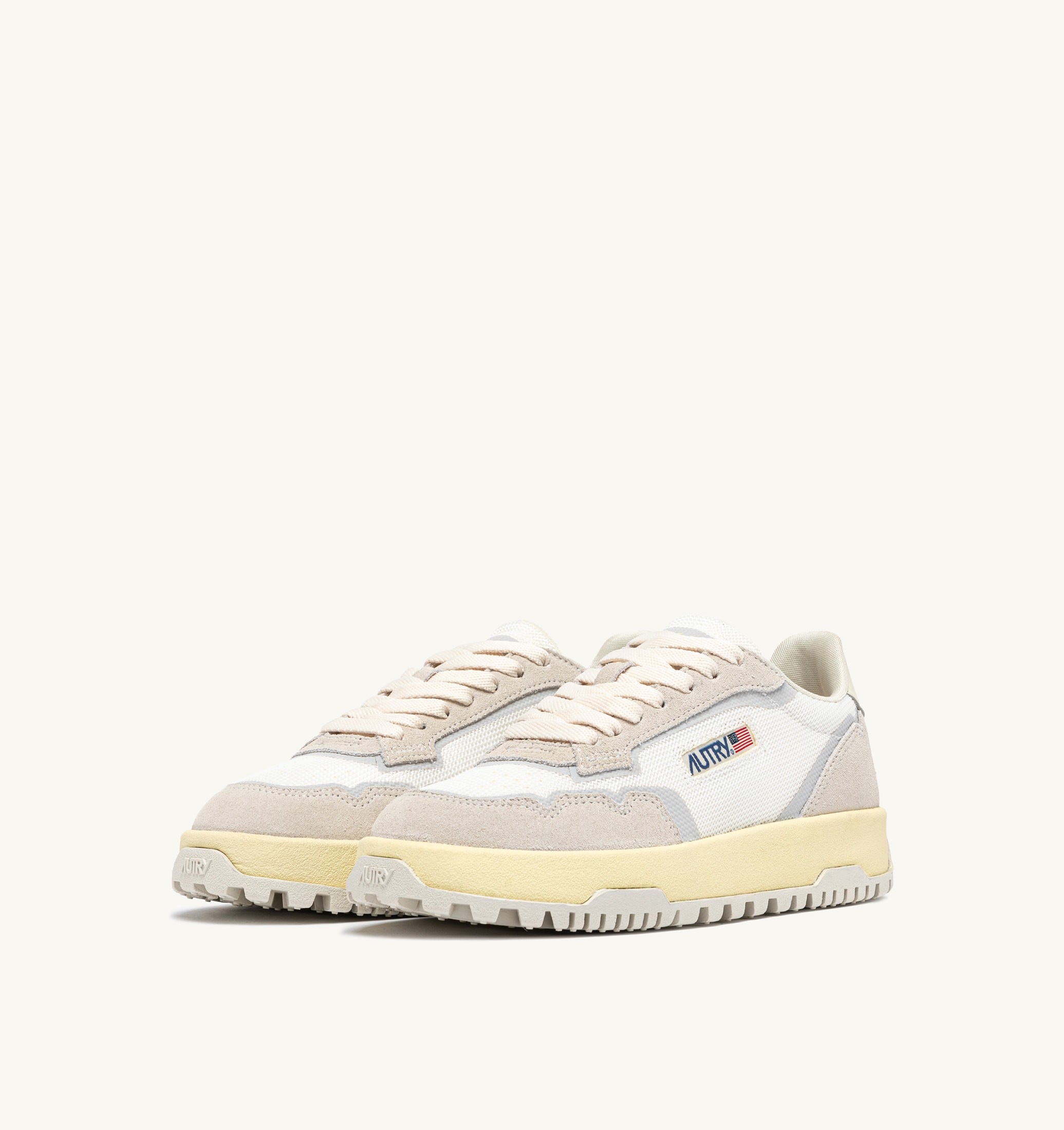 SNEAKERS WILDPACE LOW IN DRAGON MESH E SUEDE BIANCO E MARSHMALLOW