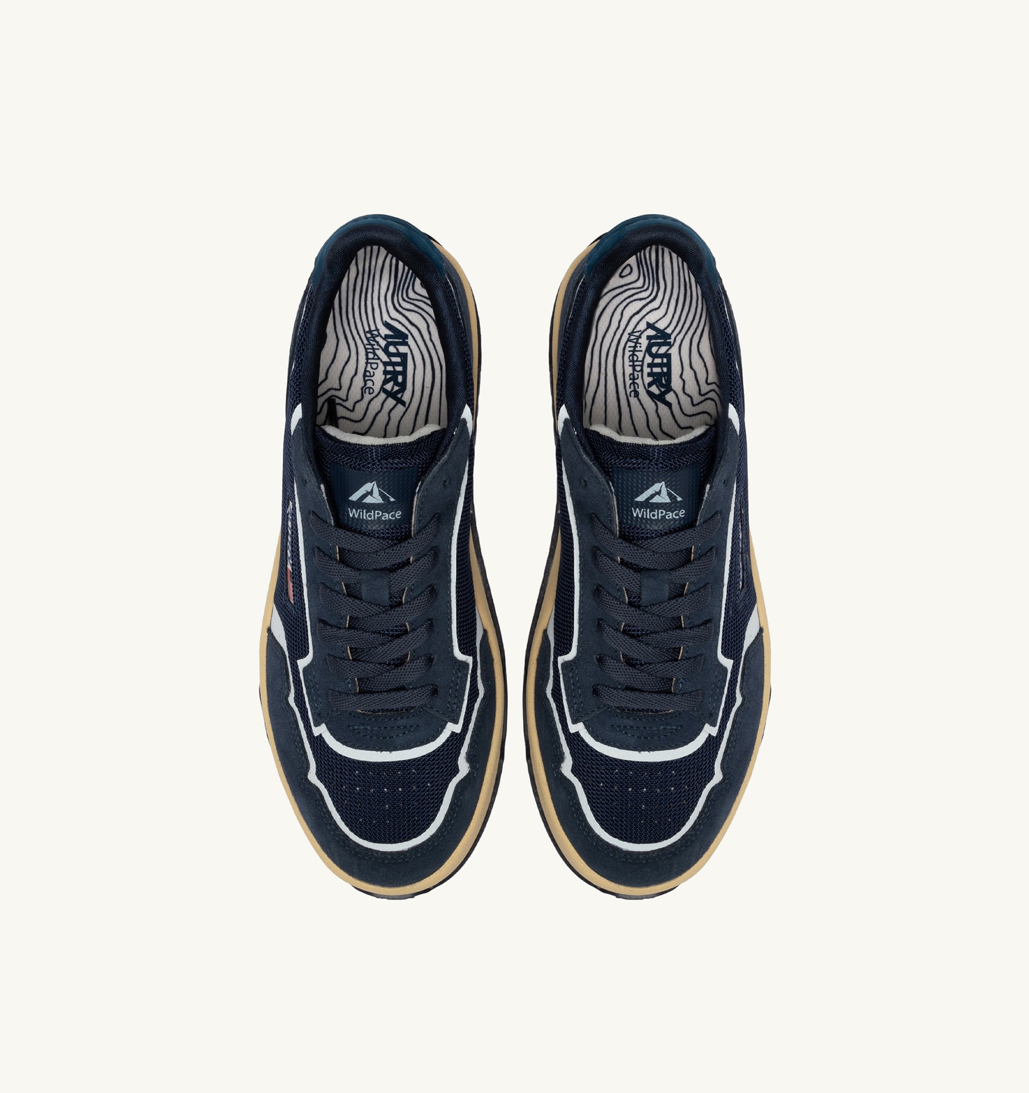 SNEAKERS WILDPACE LOW IN DRAGON MESH E SUEDE BLUETTE