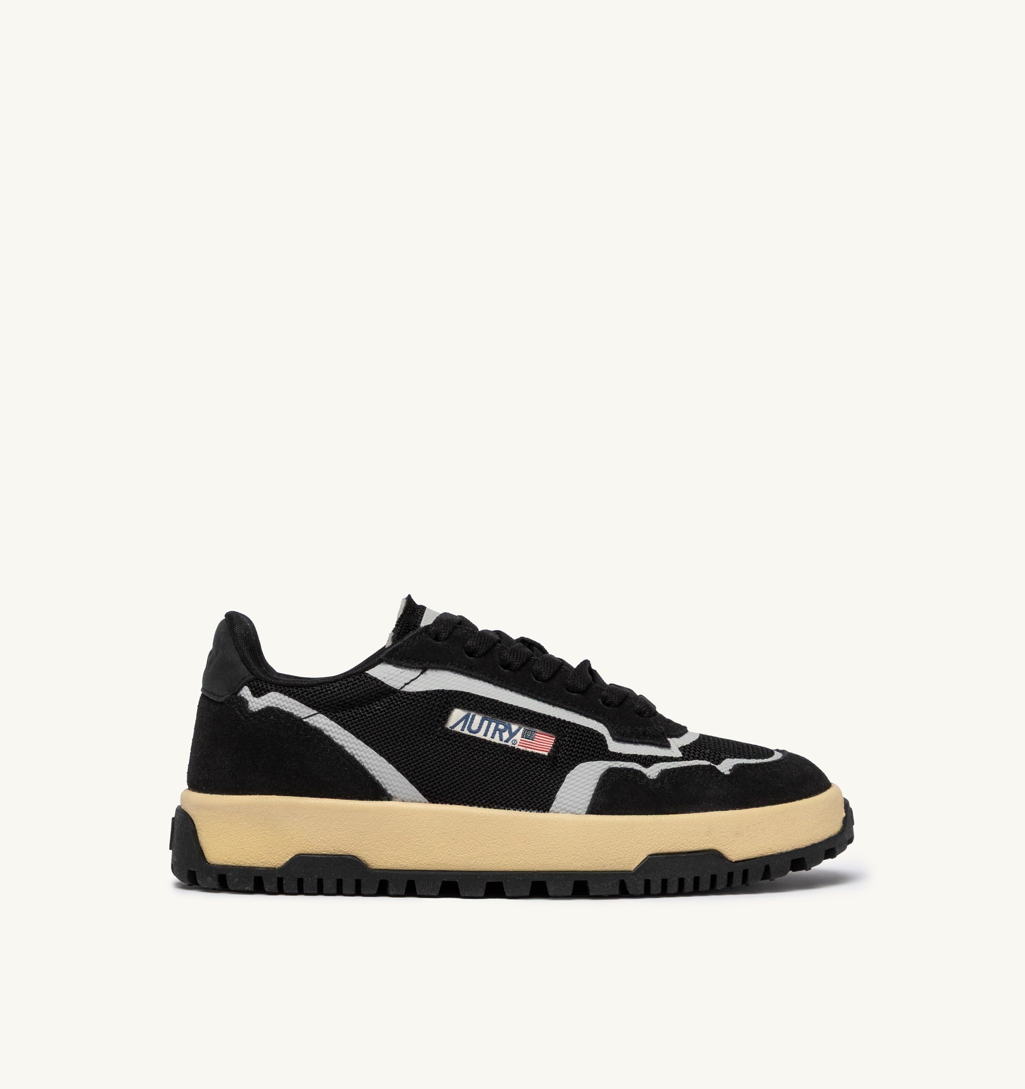 SNEAKERS WILDPACE LOW IN DRAGON MESH E SUEDE NERO