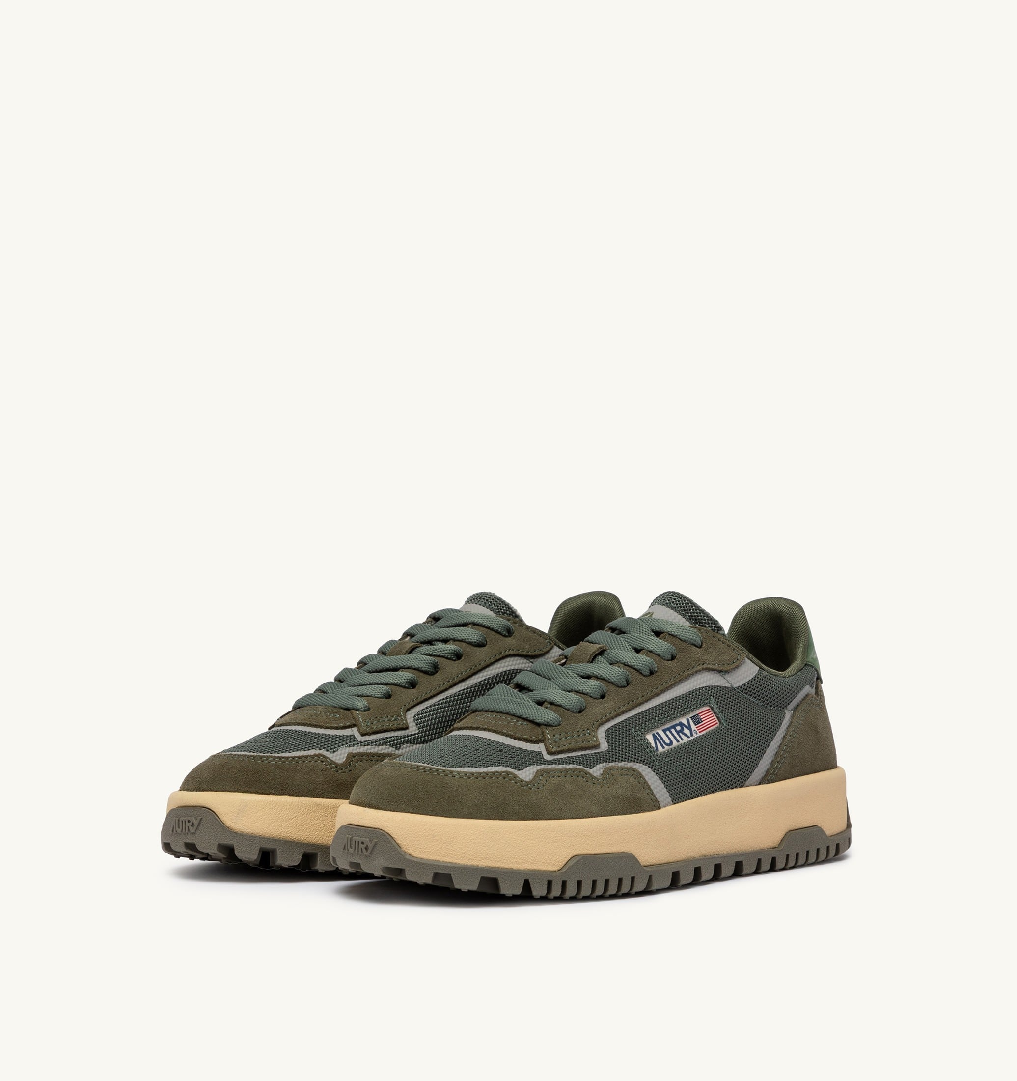 SNEAKERS WILDPACE LOW IN DRAGON MESH E SUEDE SCHIO E MILITARY