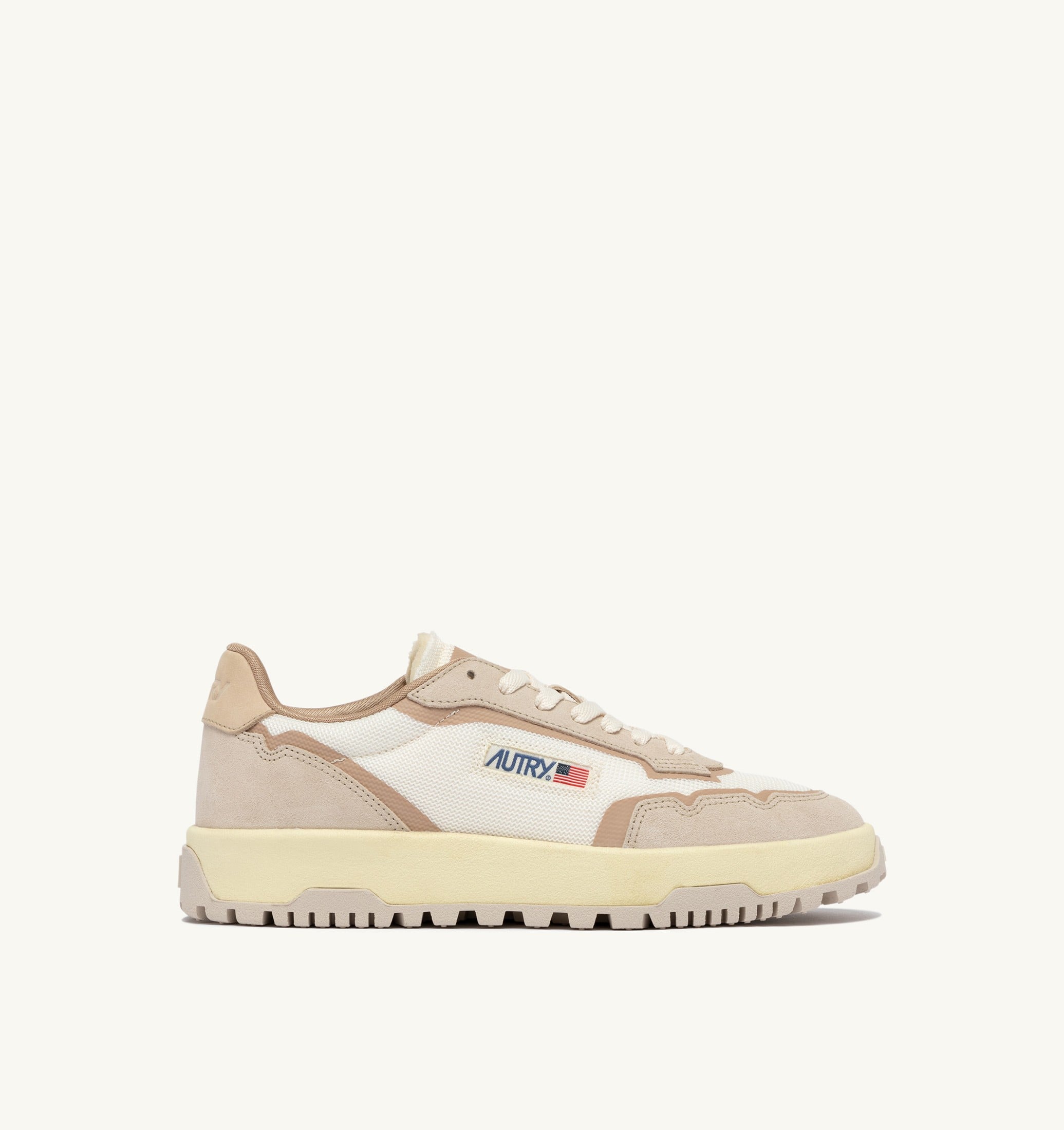 SNEAKERS WILDPACE LOW IN DRAGON MESH E SUEDE WHISPER WHITE E SAND
