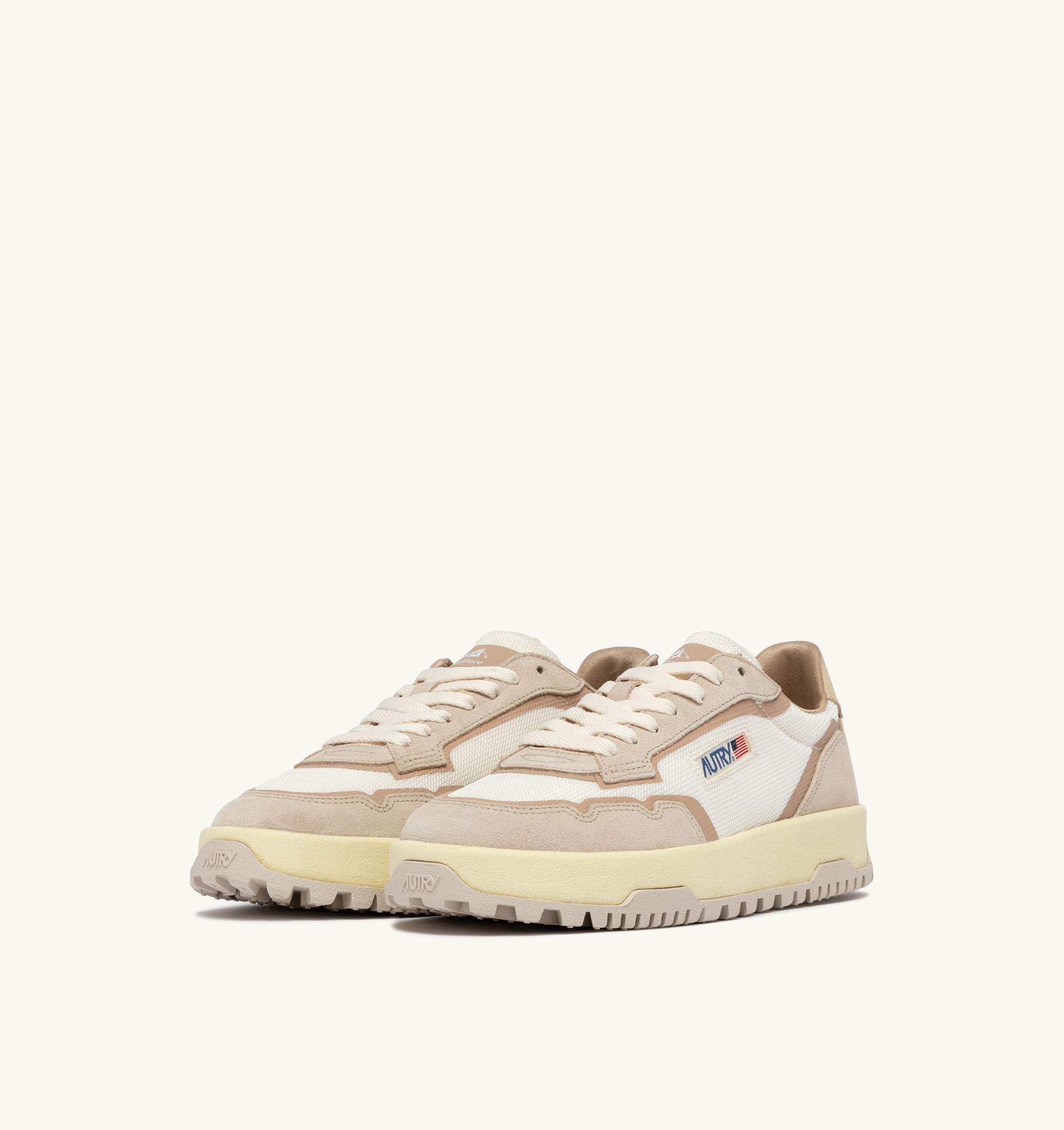 SNEAKERS WILDPACE LOW IN DRAGON MESH E SUEDE WHISPER WHITE E SAND