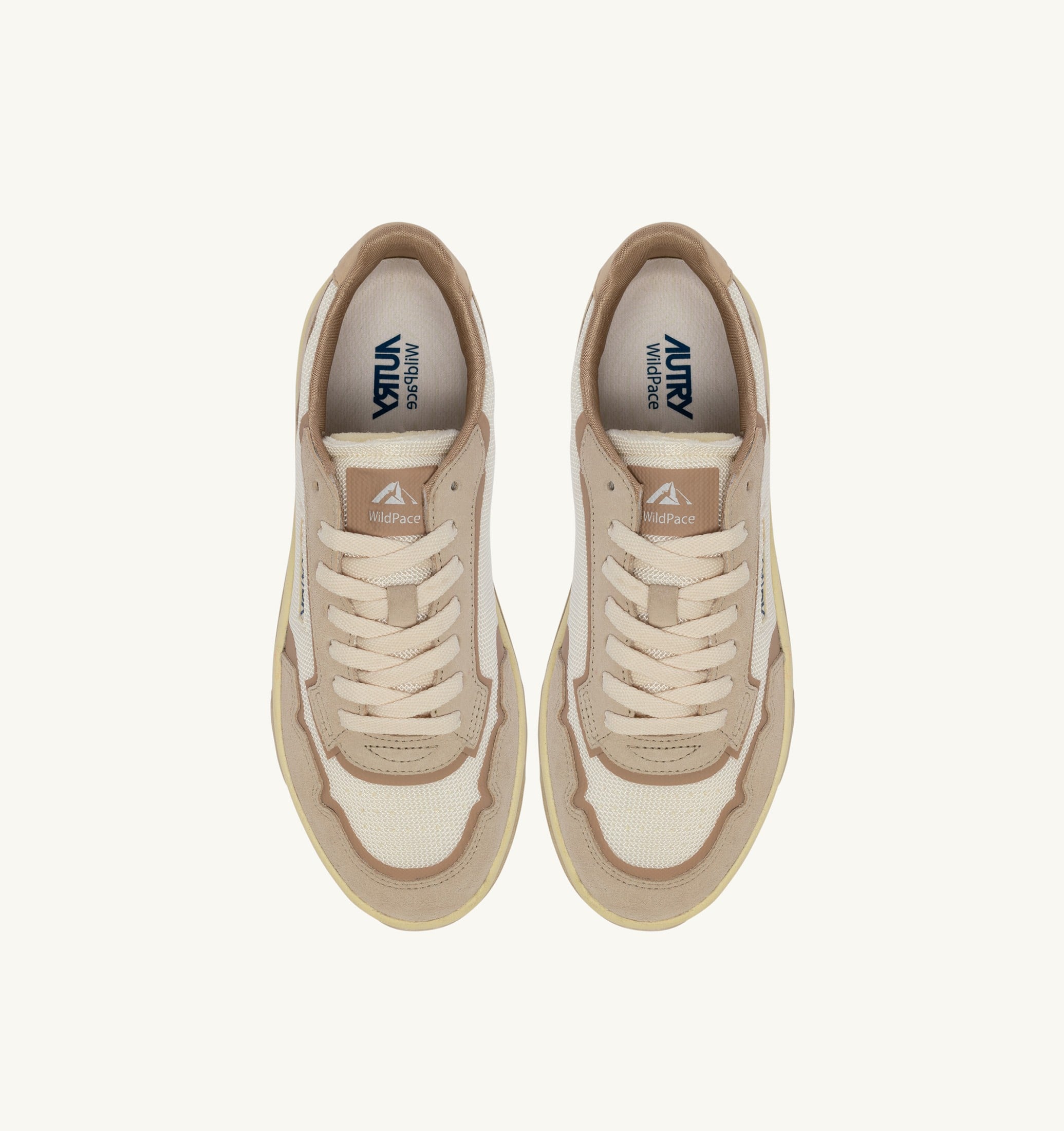 SNEAKERS WILDPACE LOW IN DRAGON MESH E SUEDE WHISPER WHITE E SAND