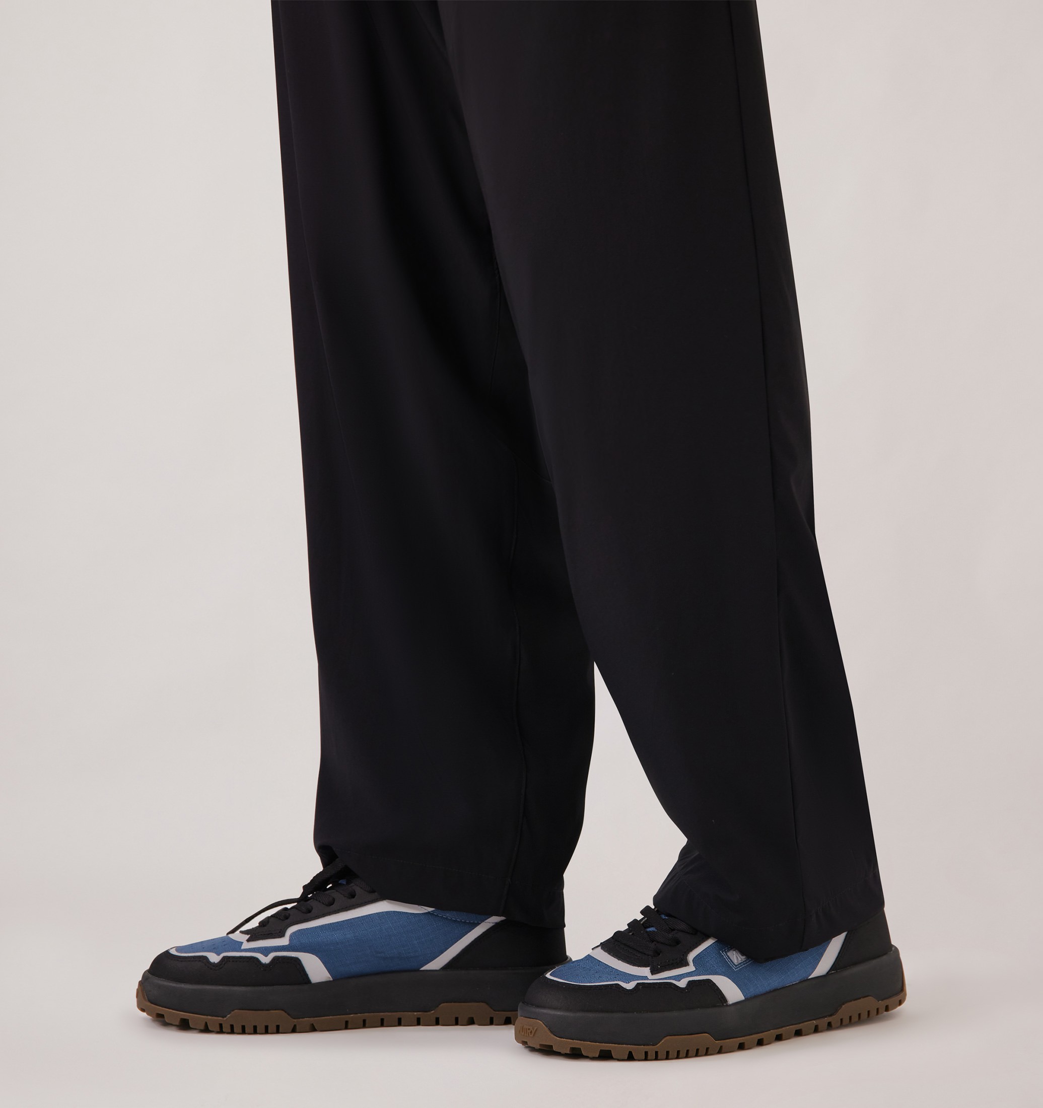 SNEAKERS WILDPACE LOW IN NYLON RIPSTOP E PELLE DARK BLUE E NERO