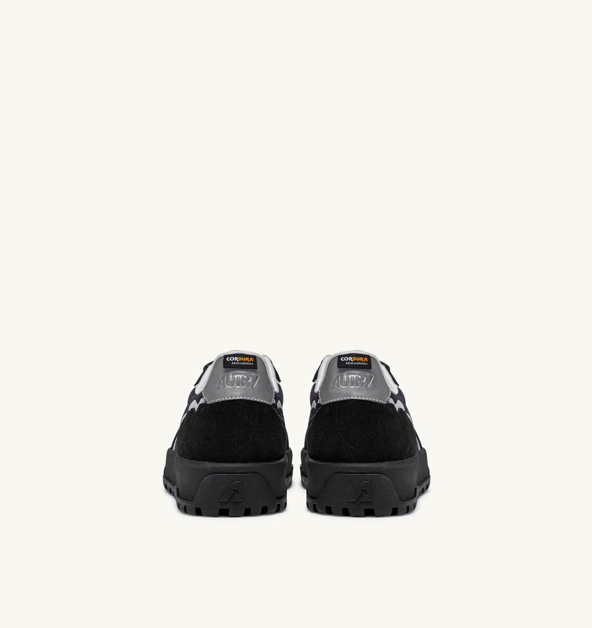 SNEAKERS WILDPACE LOW IN NYLON RIPSTOP E SUEDE NERO E ARGENTO