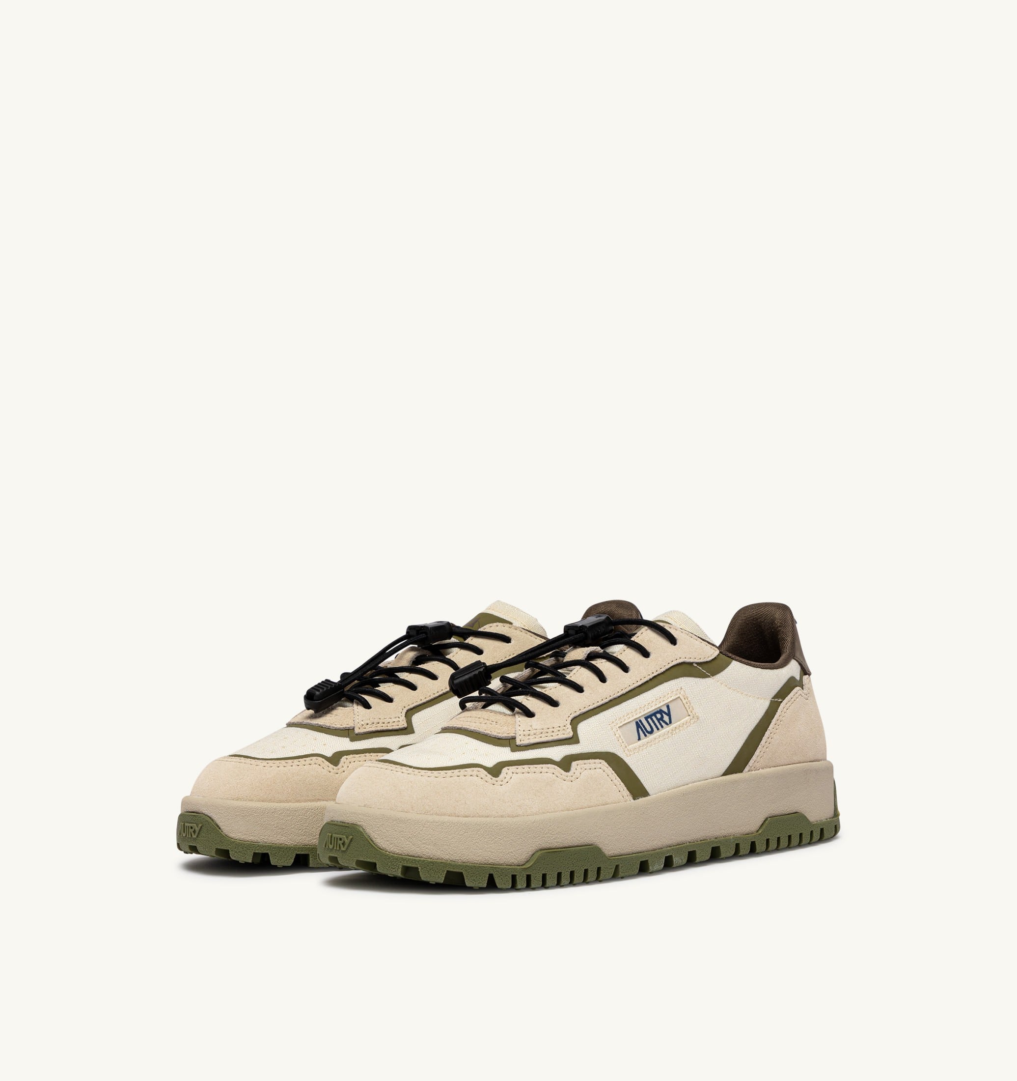 SNEAKERS WILDPACE LOW IN NYLON RIPSTOP E SUEDE WIFE E CHOCOLATE