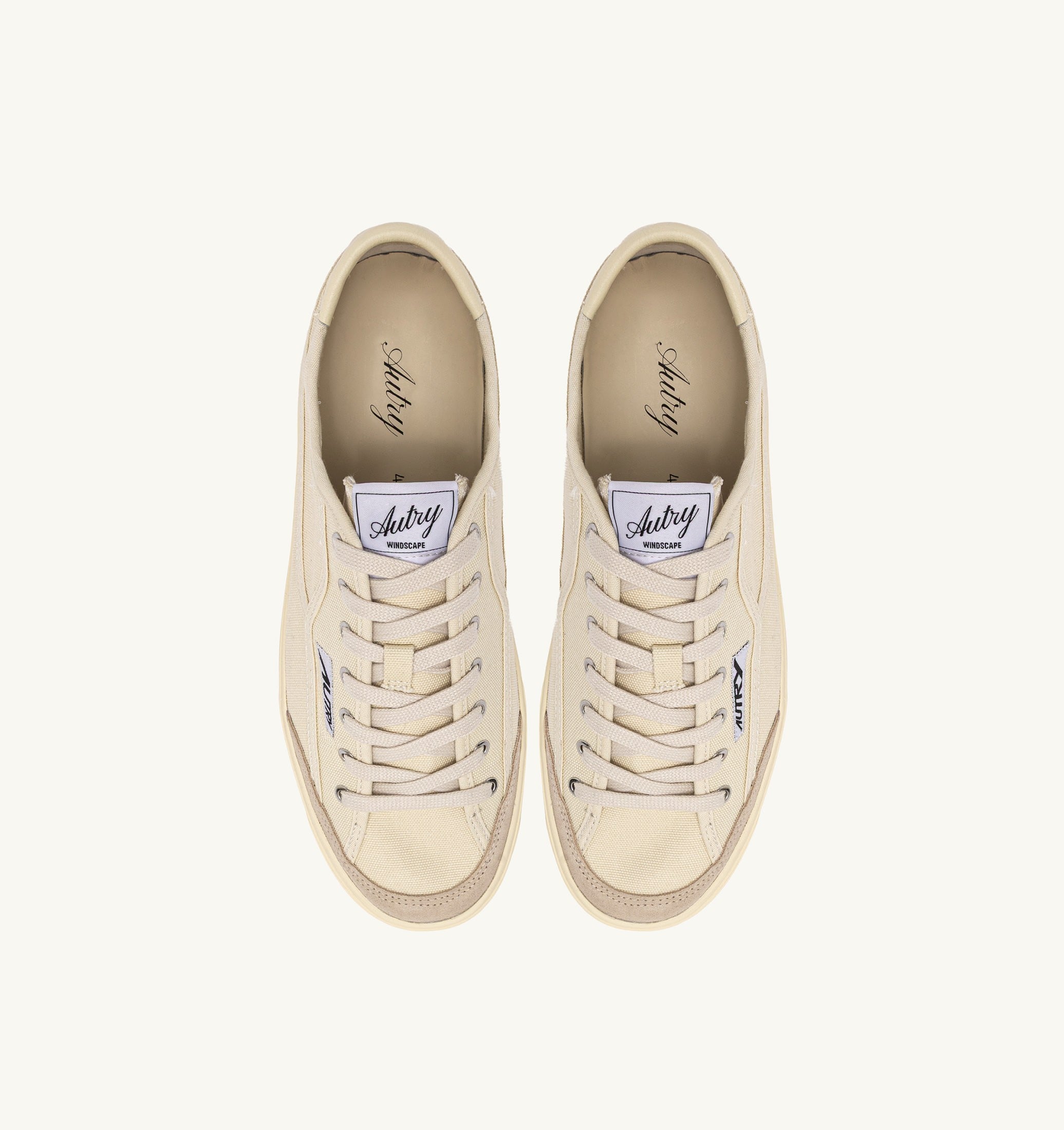 SNEAKERS WINDSCAPE LOW IN CANVAS CREAM