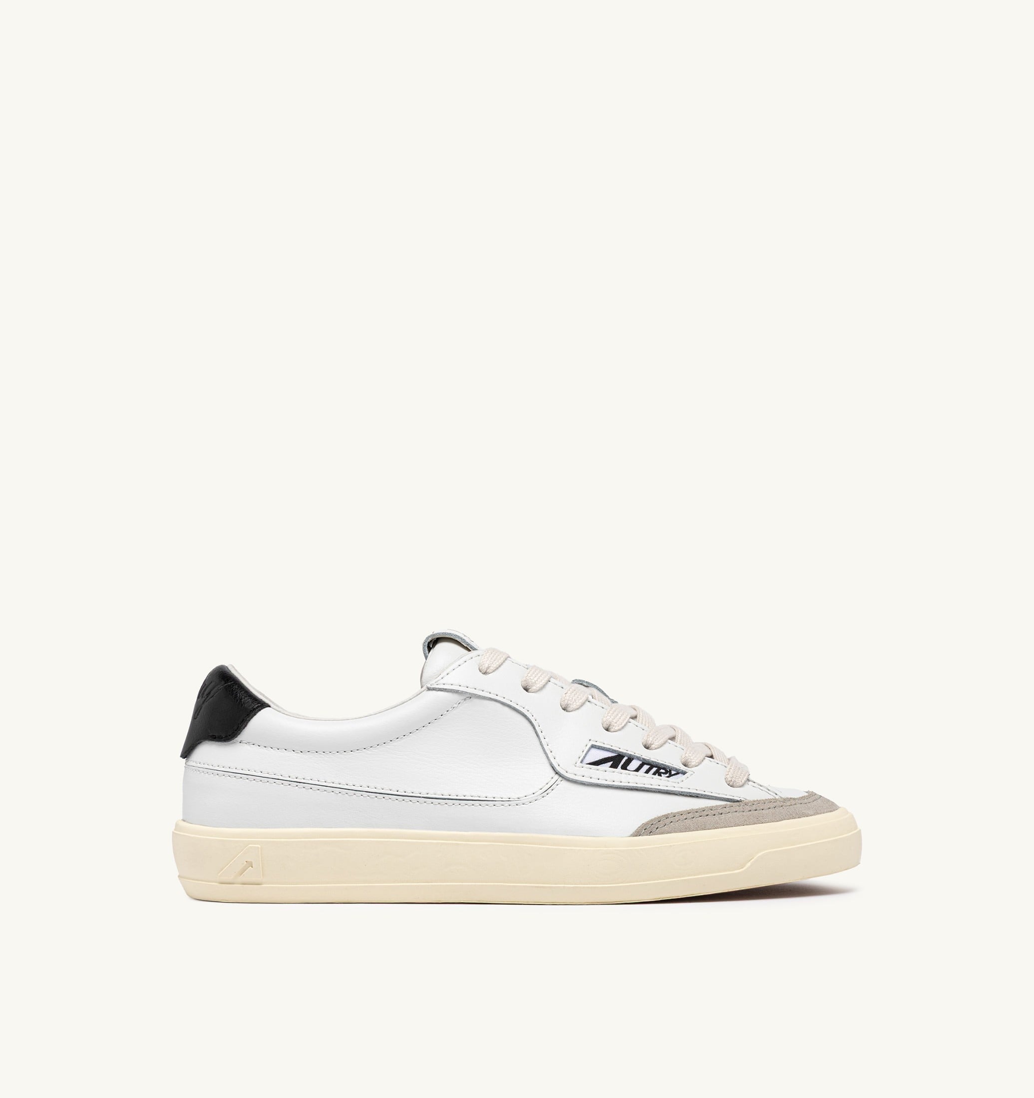 SNEAKERS WINDSCAPE LOW IN PELLE BIANCA E NERA