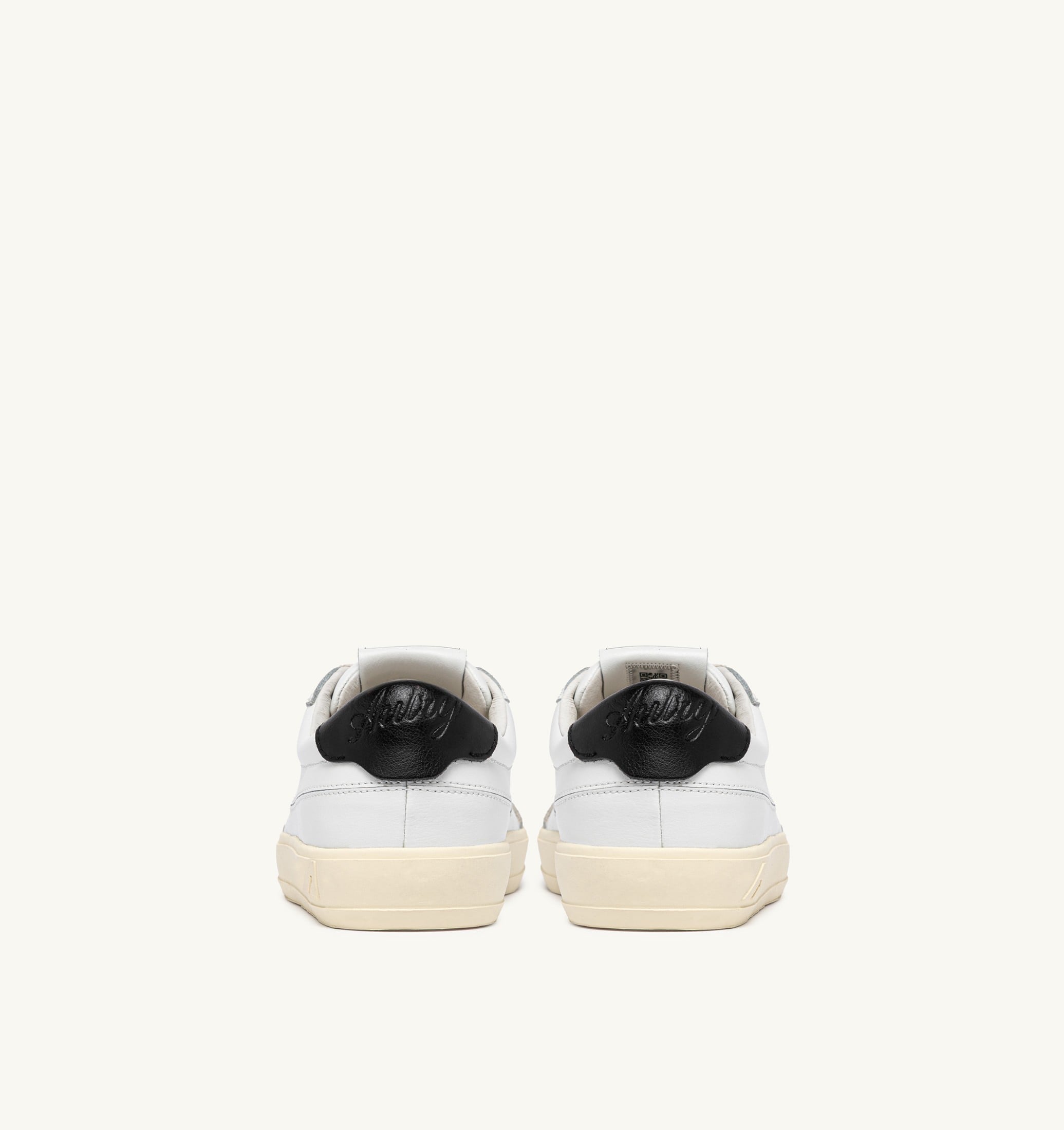 SNEAKERS WINDSCAPE LOW IN PELLE BIANCA E NERA