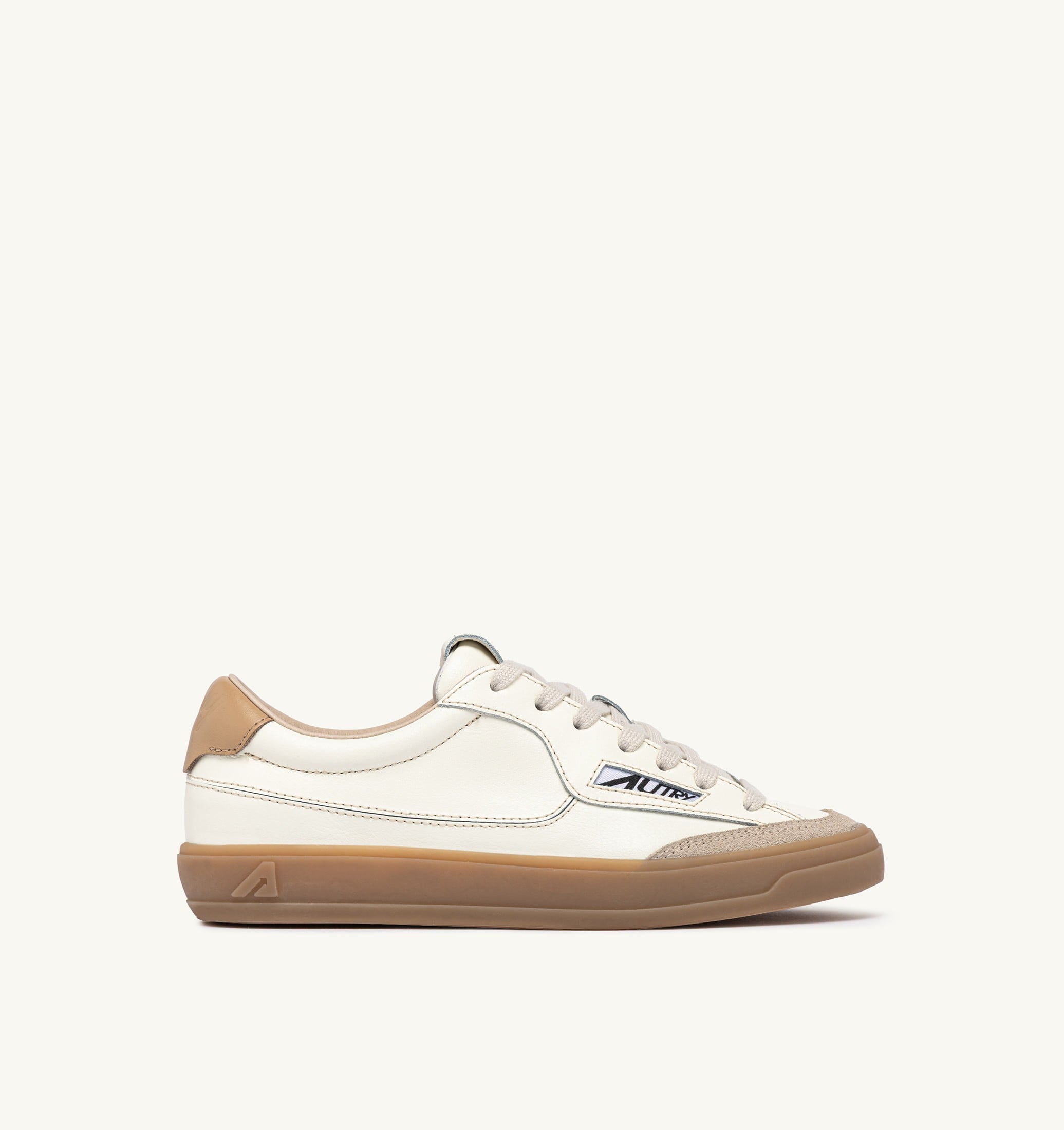 SNEAKERS WINDSCAPE LOW IN PELLE MARSHMALLOW E TAN