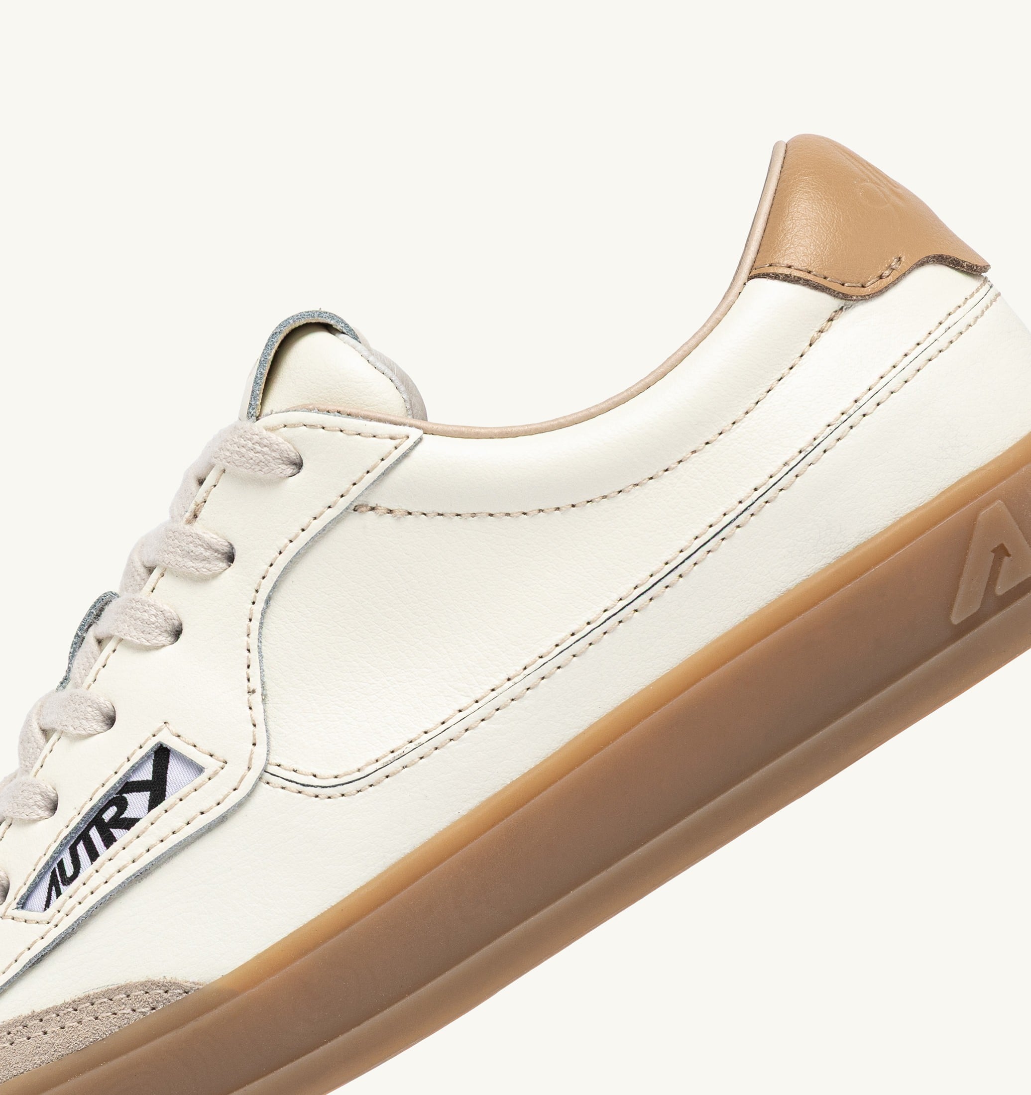 SNEAKERS WINDSCAPE LOW IN PELLE MARSHMALLOW E TAN