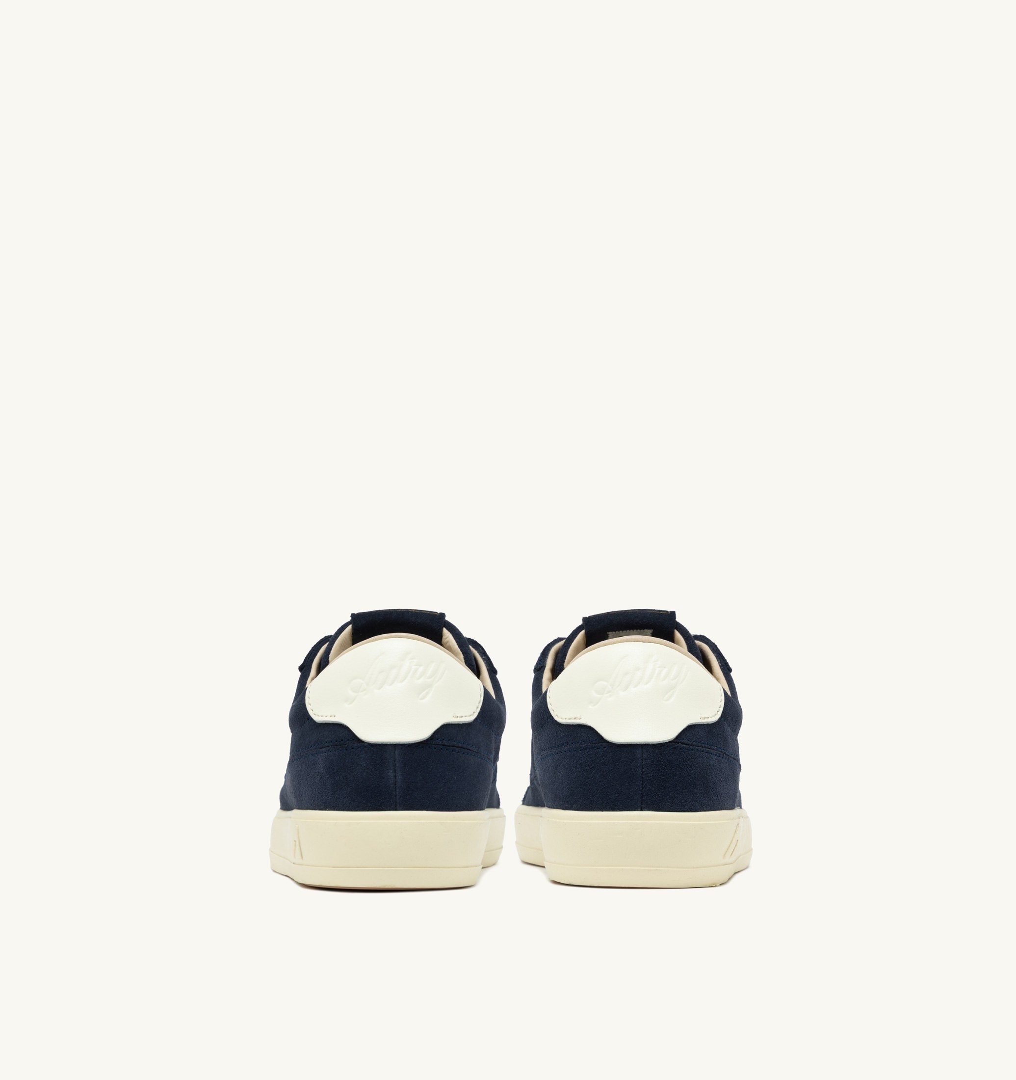 SNEAKERS WINDSCAPE LOW IN SUEDE NAVY E MARSHMALLOW