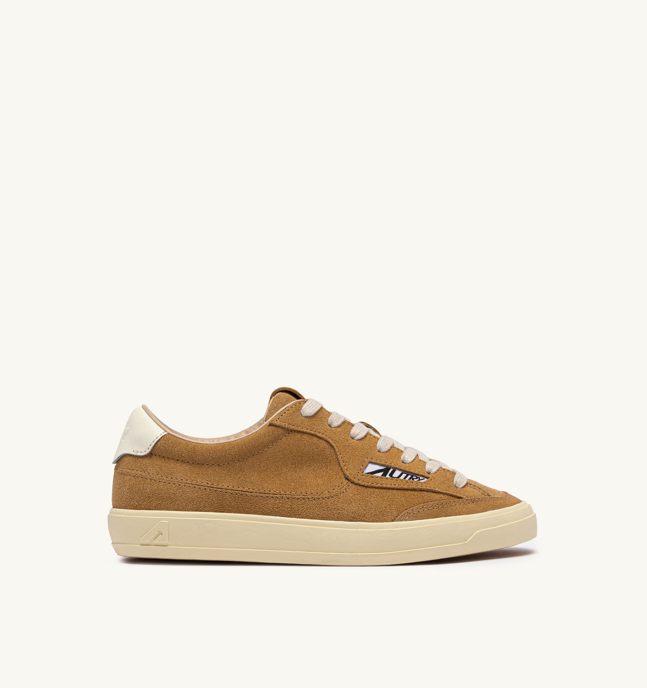 SNEAKERS WINDSCAPE LOW IN SUEDE RAME E MARSHMALLOW