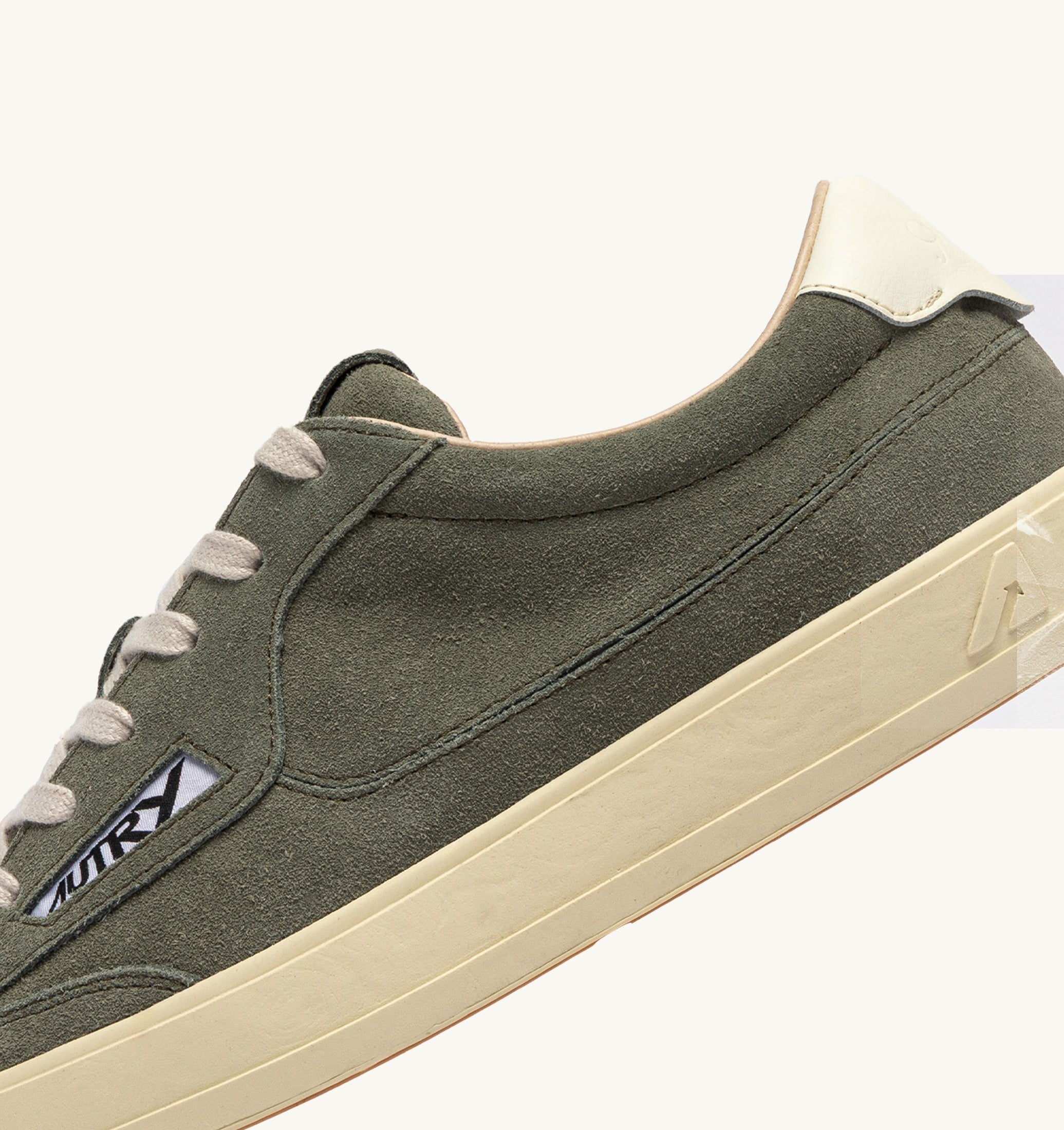 SNEAKERS WINDSCAPE LOW IN SUEDE SMOKED GREEN E MARSHMALLOW