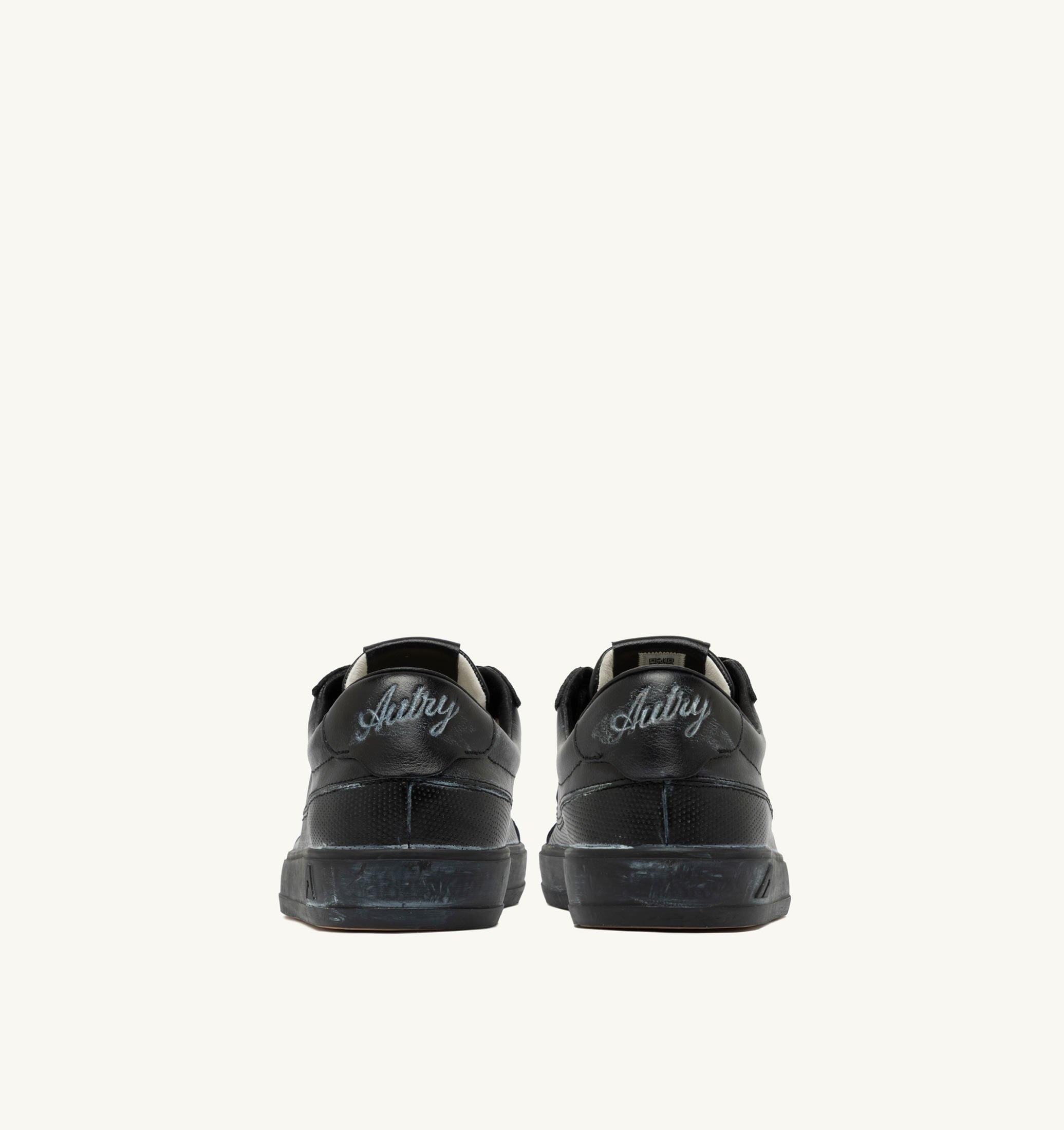 SNEAKERS WINDSCAPE LOW SUPER VINTAGE IN PELLE NERA
